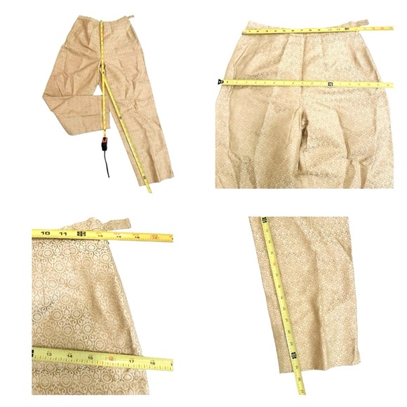 ❌SOLD❌ VINTAGE NWT Talbots 100% SILK Women's Damask Pattern Suit Size 4 Petite - Picture 8 of 11